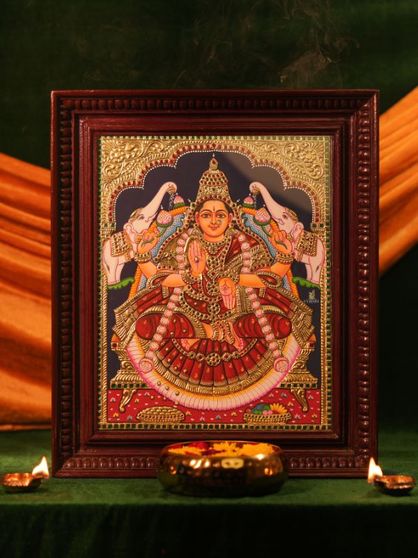 GajaLakshmi Tanjore Painting